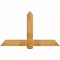 Ekena Millwork Eugene Rough Sawn Timber Gable Bracket, Western Red Cedar, 60"W x 35"H x 6"D x 6"F, 14/12 Pitch GBW060X35X0606EUG00RWR - alternate 1